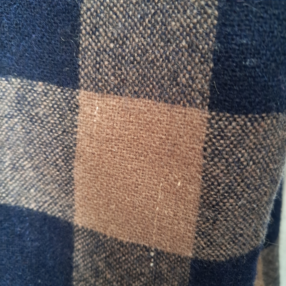 The Men's Store Black and Tan Plaid Shirt Jacket - Picture 7 of 12